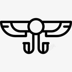 HieroglyphWingedSun图标高清图片