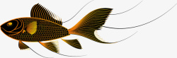 金鱼插图矢量图素材