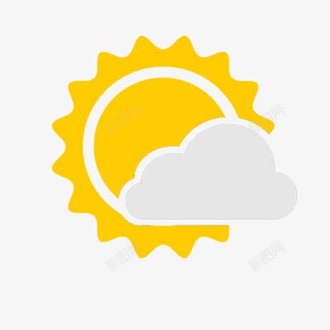 主要是多云的AndroidWeathericons图标png_新图网 https://ixintu.com Cloudy Mostly 主要是 多云的