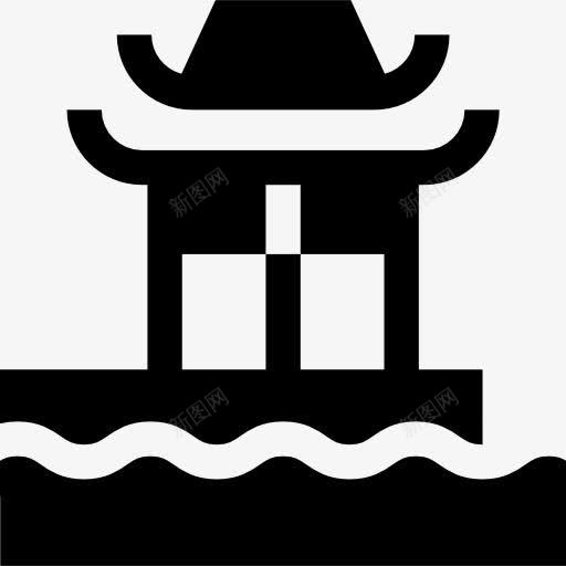 中华寺图标png_新图网 https://ixintu.com 中华寺 中国 亚洲 古老的建筑 地标 建筑 纪念碑