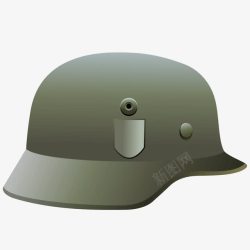 绿色质感士兵帽子素材