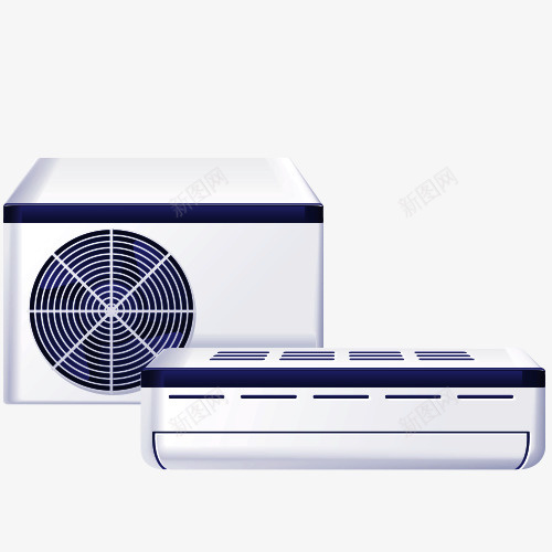 卡通空调psd免抠素材_新图网 https://ixintu.com 免抠素材 热搜图 空调矢量卡通素材 精美图