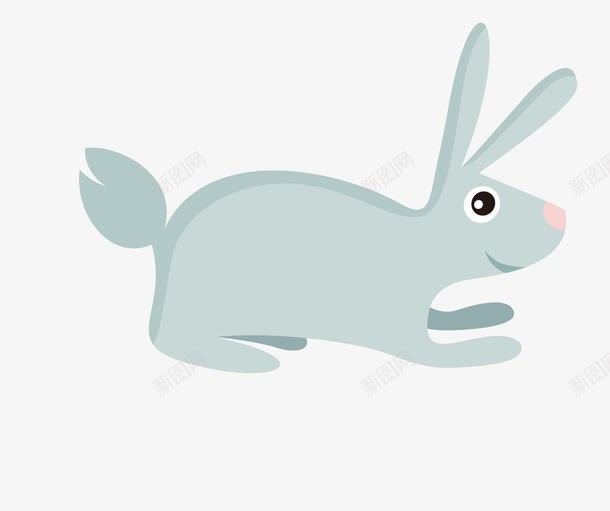 卡通浪漫png免抠素材_新图网 https://ixintu.com 兔子 卡通图 卡通浪漫免费下载 可爱 矢量高清兔子图 趴着的兔子
