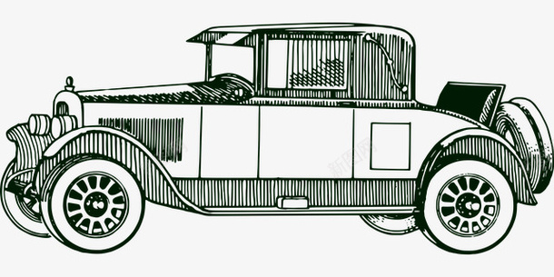 古董汽车png免抠素材_新图网 https://ixintu.com 交通 免费png素材 手绘 汽车 老旧