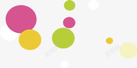 彩色漂浮斑点装饰png免抠素材_新图网 https://ixintu.com 彩色 斑点 漂浮 装饰