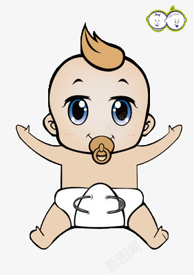 可爱的卡通婴儿png免抠素材_新图网 https://ixintu.com 卡通婴儿 可爱 婴儿