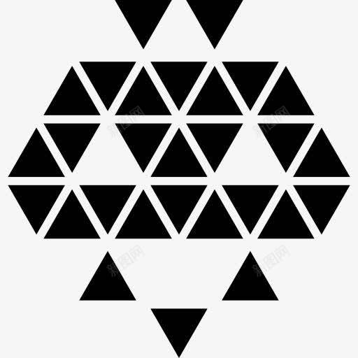 万圣节的多边形面图标png_新图网 https://ixintu.com 万圣节 三角形的脸 多边形 小三角形 形状 脸