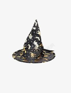 黑色星星女巫帽素材