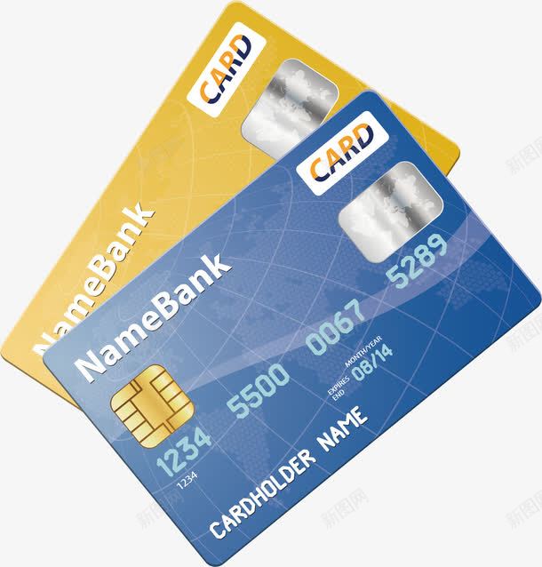 银行卡元素png免抠素材_新图网 https://ixintu.com png 体验金 储蓄 元素 卡通 芯片