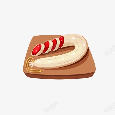 美食png免抠素材_新图网 https://ixintu.com 卡通 可爱 手绘 粉色 美食 香肠