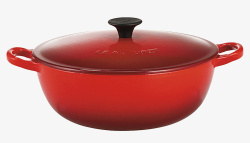 漂亮的红色锅素材