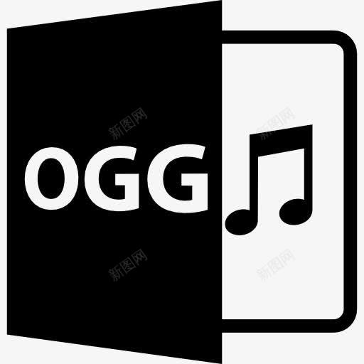 OGG音频文件格式的符号图标png_新图网 https://ixintu.com OGG格式 文件 文件格式 格式 音乐 音频