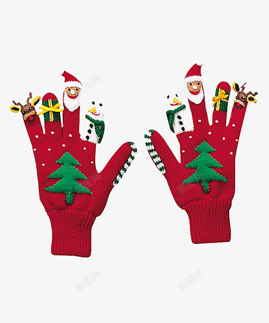 圣诞手套png免抠素材_新图网 https://ixintu.com 产品实物 圣诞 装饰手套
