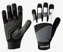 黑白灰防滑冬季保暖手套素材