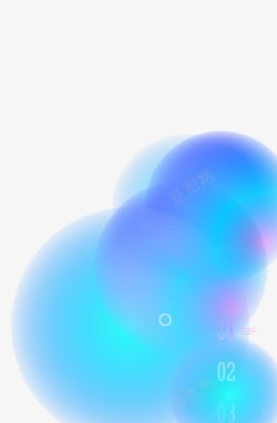蓝色梦幻背景素材