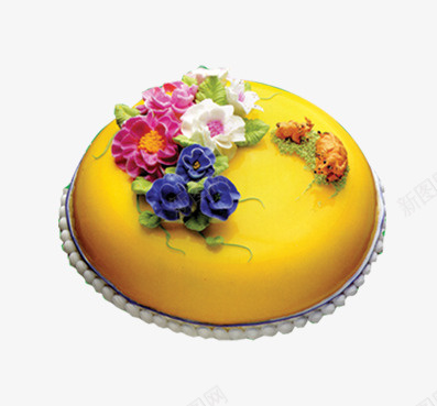 圆形蛋糕png免抠素材_新图网 https://ixintu.com 定制蛋糕卡通 生日 生日快乐 糕点 蛋糕图片