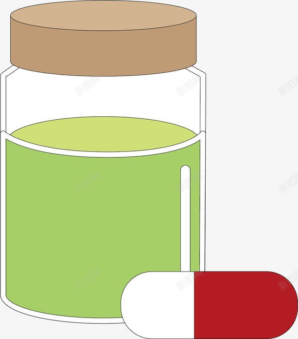 药瓶医药png免抠素材_新图网 https://ixintu.com 生物医药 药瓶 诊疗