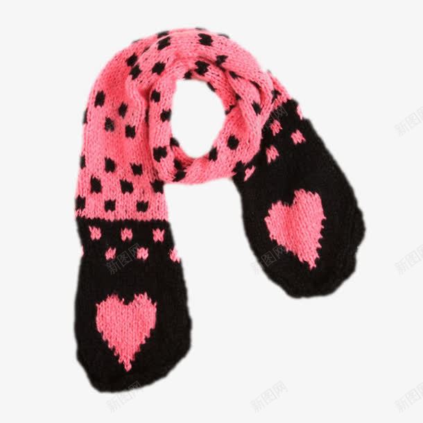 甜美围巾png免抠素材_新图网 https://ixintu.com 可爱 粉色围巾 针织