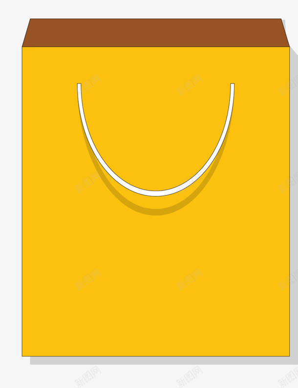黄色立体手提购物袋png免抠素材_新图网 https://ixintu.com 环保袋子 矢量环保购物袋 立体的购物袋 袋子 购物袋 黄色 黄色手提袋