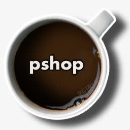 pshop办公室的咖啡图标图标