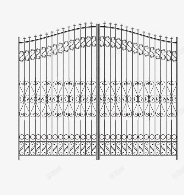 铁质小区大门png免抠素材_新图网 https://ixintu.com 大门 小区大门 小区门 矢量大门 矢量铁门 铁门 门
