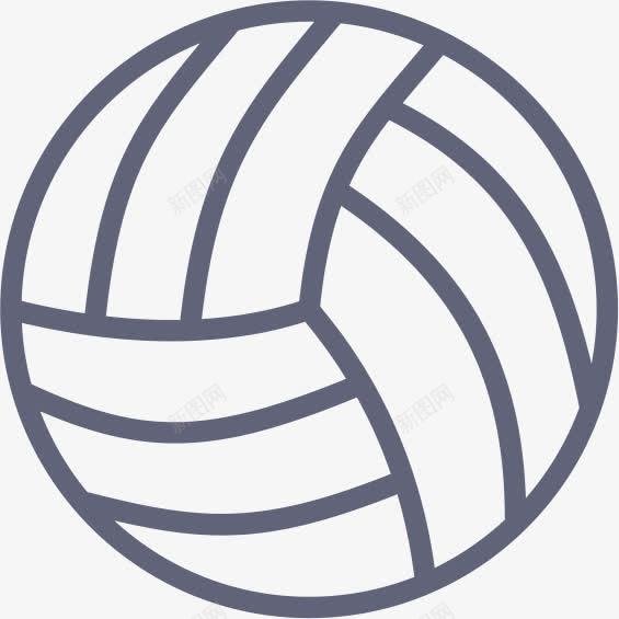 排球OutlineSmashicons图标png_新图网 https://ixintu.com Volleyball 排球