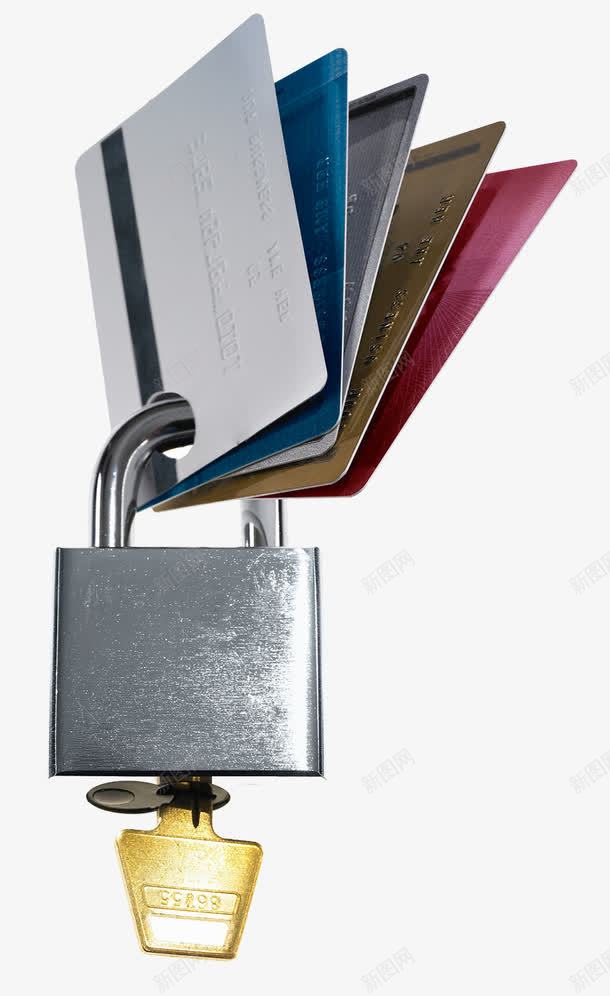 信用卡密码安全png免抠素材_新图网 https://ixintu.com 上锁 信用卡 金融安全 防盗