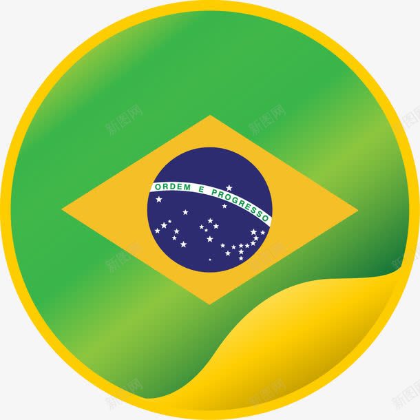 巴西国旗png免抠素材_新图网 https://ixintu.com 国旗 巴西 巴西特征 装饰 里约奥运会