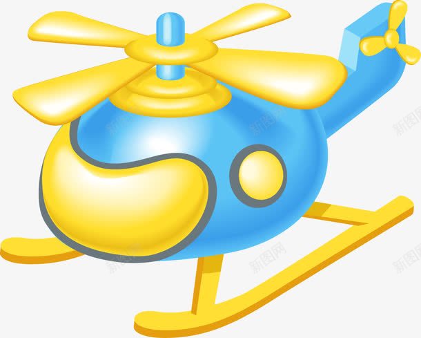 卡通直升机png免抠素材_新图网 https://ixintu.com PNG图形 PNG装饰 卡通 直升机 蓝色 装饰