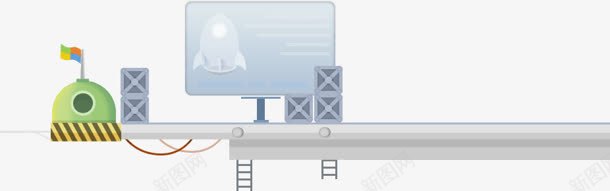 卡通目的地终点道路装饰png免抠素材_新图网 https://ixintu.com 卡通 目的地 终点 装饰 道路