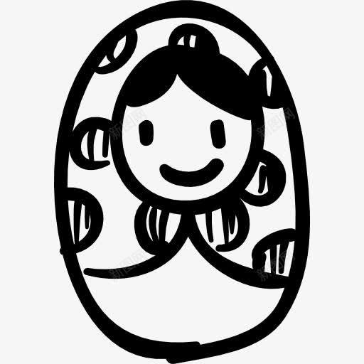 椭圆形的个人肖像画图标png_新图网 https://ixintu.com 人 影像 手绘 椭圆形 玩具 画像 绘画 肖像 艺术