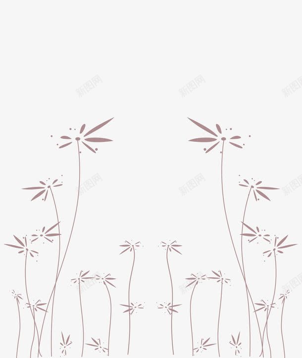 小清新雏菊背景png免抠素材_新图网 https://ixintu.com 卡通 背景 雏菊