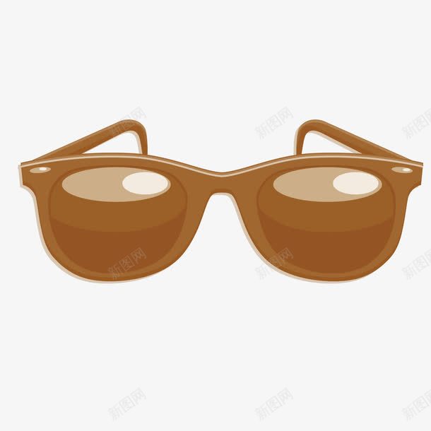 墨镜眼镜png免抠素材_新图网 https://ixintu.com 卡通墨镜 卡通眼镜 墨镜 眼镜 茶色眼镜