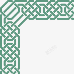 绿色中国结装饰素材