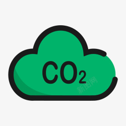 二氧化碳浓度图标素材