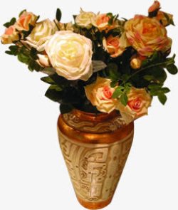 彩色花瓶花朵装饰素材