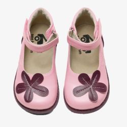 儿童粉色皮鞋素材