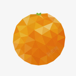 橙色橙子矢量图素材