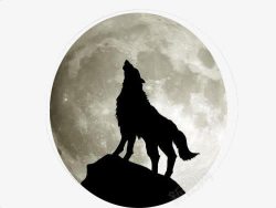 狼月狼与月高清图片