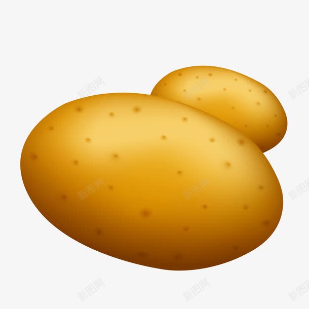 黄色土豆马铃薯矢量图ai免抠素材_新图网 https://ixintu.com 土豆 矢量图 马铃薯 黄色 黄色马铃薯