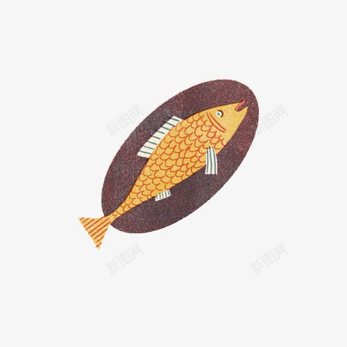 彩铅鱼与盘子png免抠素材_新图网 https://ixintu.com 手绘鱼与盘子 文艺手绘 食物 鱼