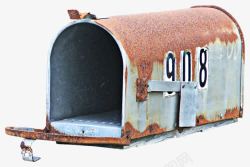 复古生锈的信箱素材