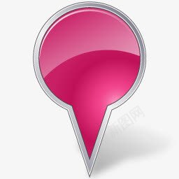 粉色的气泡地图标记图标png_新图网 https://ixintu.com 地标 气泡