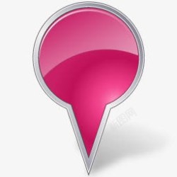餐厅地图标记粉色的气泡地图标记图标高清图片