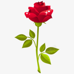 玫瑰花心的浪漫偶像素材