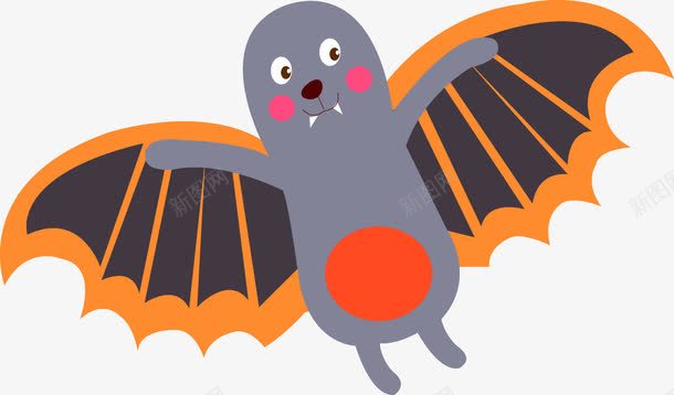 可爱蝙蝠卡通png免抠素材_新图网 https://ixintu.com 可爱蝙蝠卡通 可爱蝙蝠卡通矢量图 矢量可爱蝙蝠卡通 蝙蝠