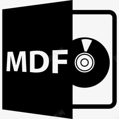 MDF文件格式符号图标图标