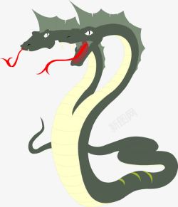 双头蛇PNG矢量图手绘双头蛇高清图片