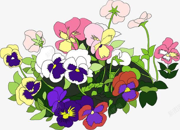 手绘彩色夏季花朵景观png免抠素材_新图网 https://ixintu.com 夏季 彩色 景观 花朵
