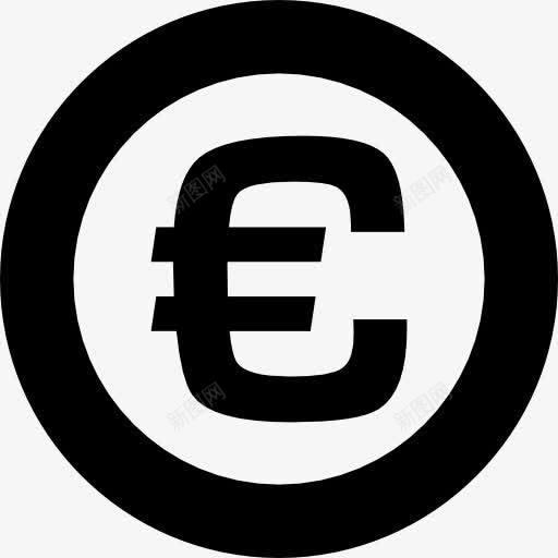 欧元符号一圈图标png_新图网 https://ixintu.com 商务 圆形 圈 标志 欧元 欧元货币 符号 通用图标 钱 钱字符号